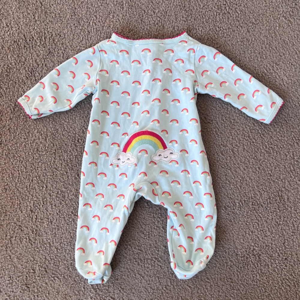 Carters Rainbow Baby Footed Sleeper size 3M